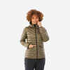 500 Women's lightweight and warm padded ski jacket - brown