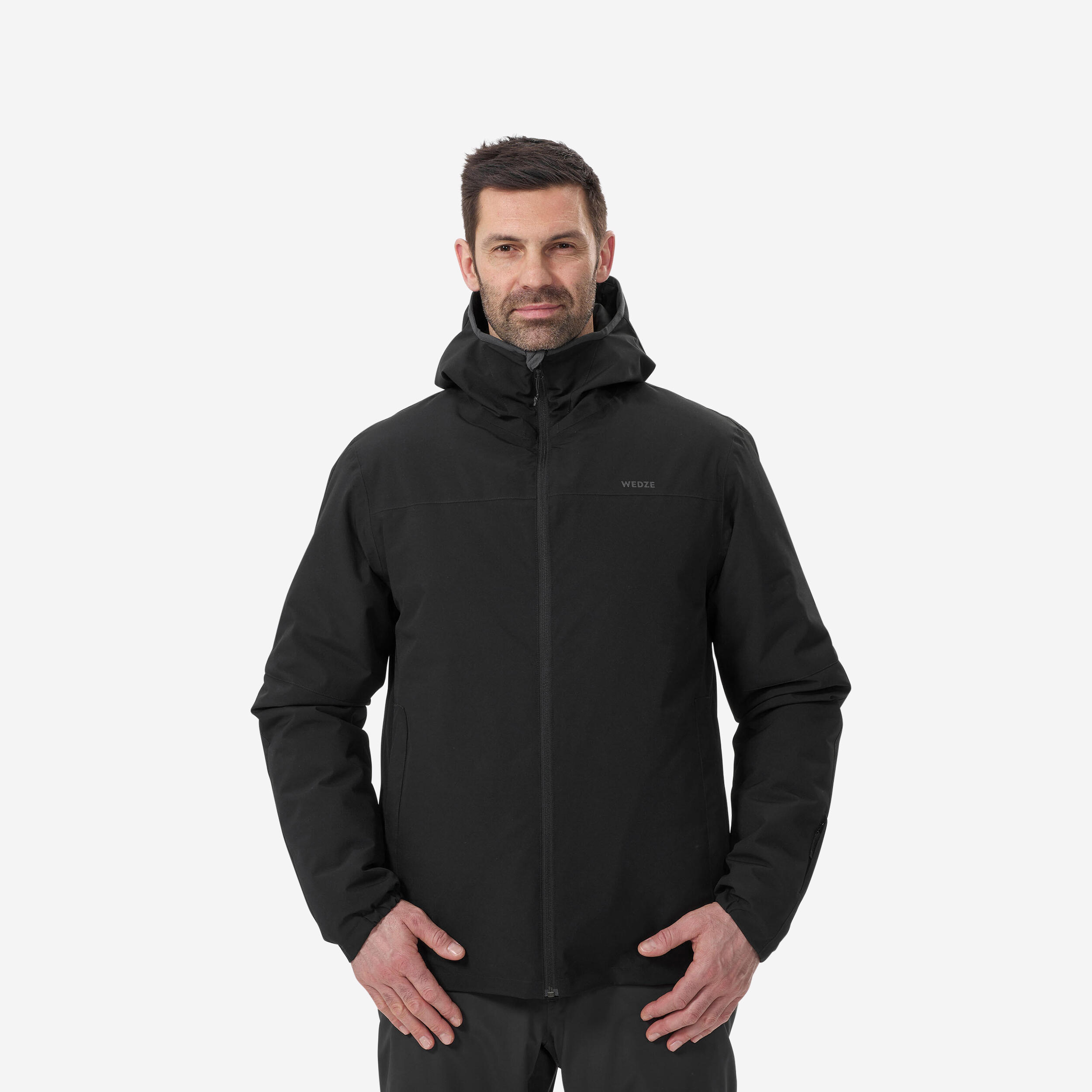 Men Winter Jacket for Skiing Black -5°C