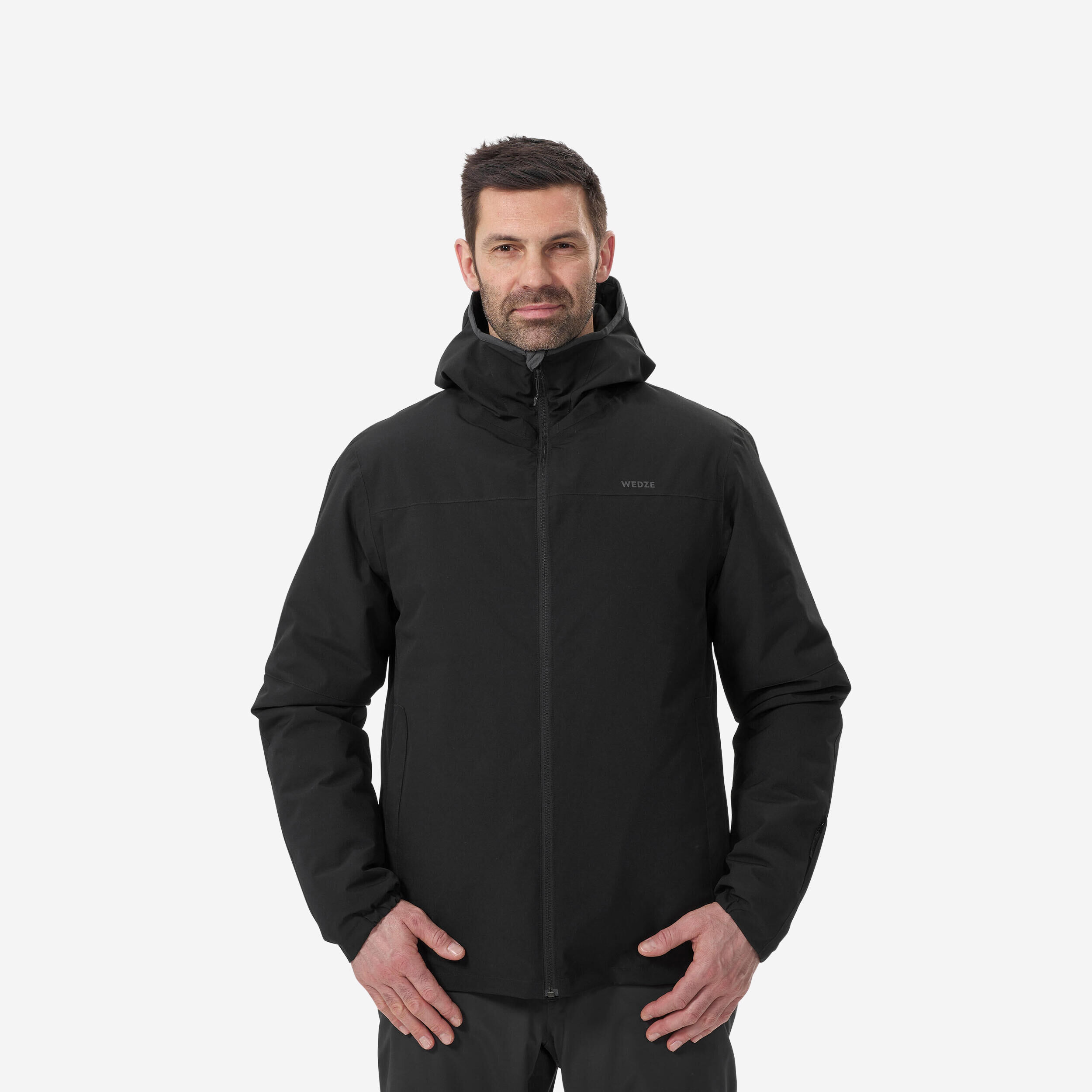 WEDZE Men’s Ski Jacket - 100 - Black