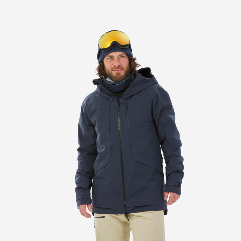 Ski-jas voor heren FR100 marineblauw