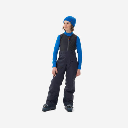 Teget dečji kombinezon sa štitnikom za leđa za skijanje FR900