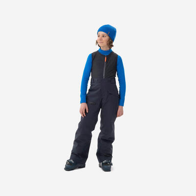 Pantaloni con dorsale sci bambino FR900 BLU