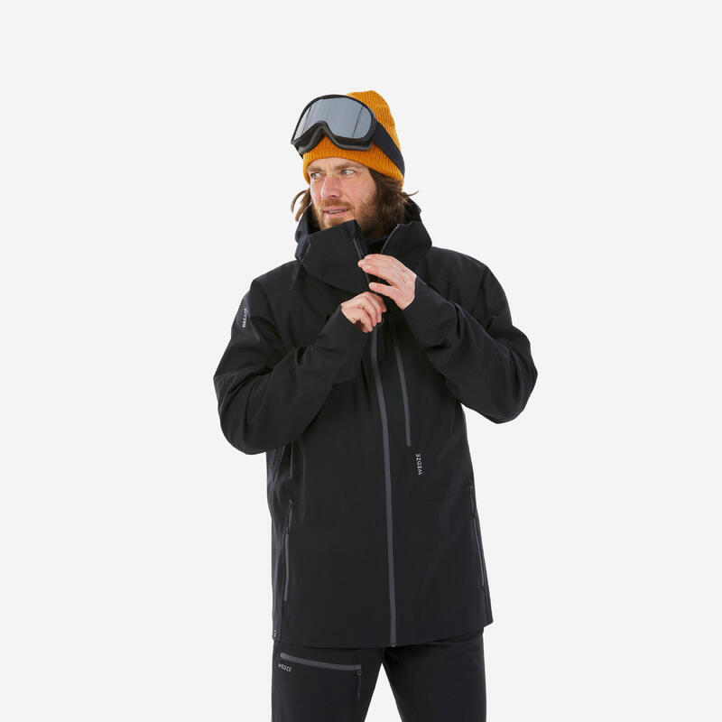 Crna muška jakna za skijanje FR PATROL
