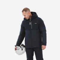 Men’s warm ski and snowboard jacket  100 - Navy blue
