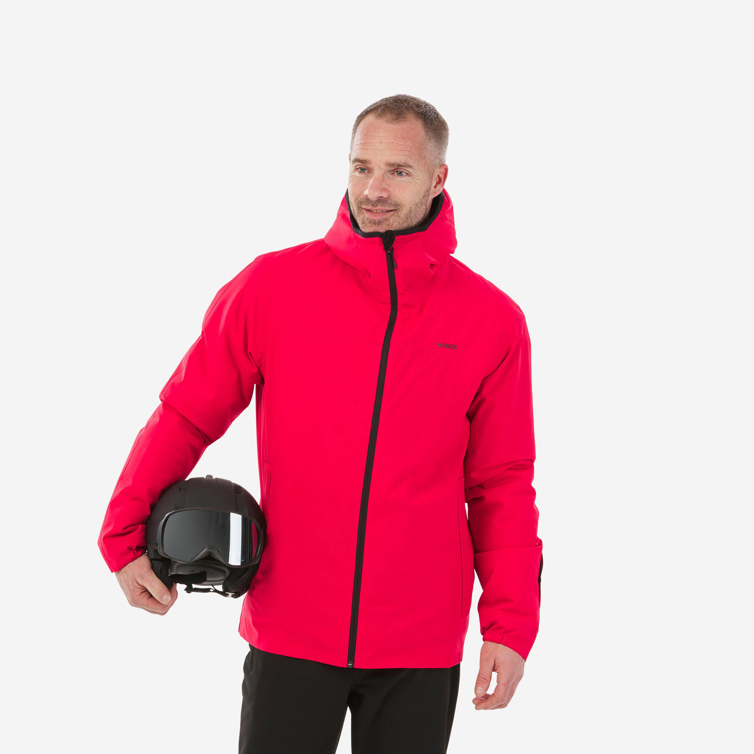 WEDZE Men's Ski Jacket - 100 - red