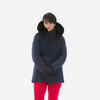 Women’s Mid-Length Warm Ski Jacket 100 - Navy Blue