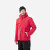 Skijaška jakna 500 topla muška crvena