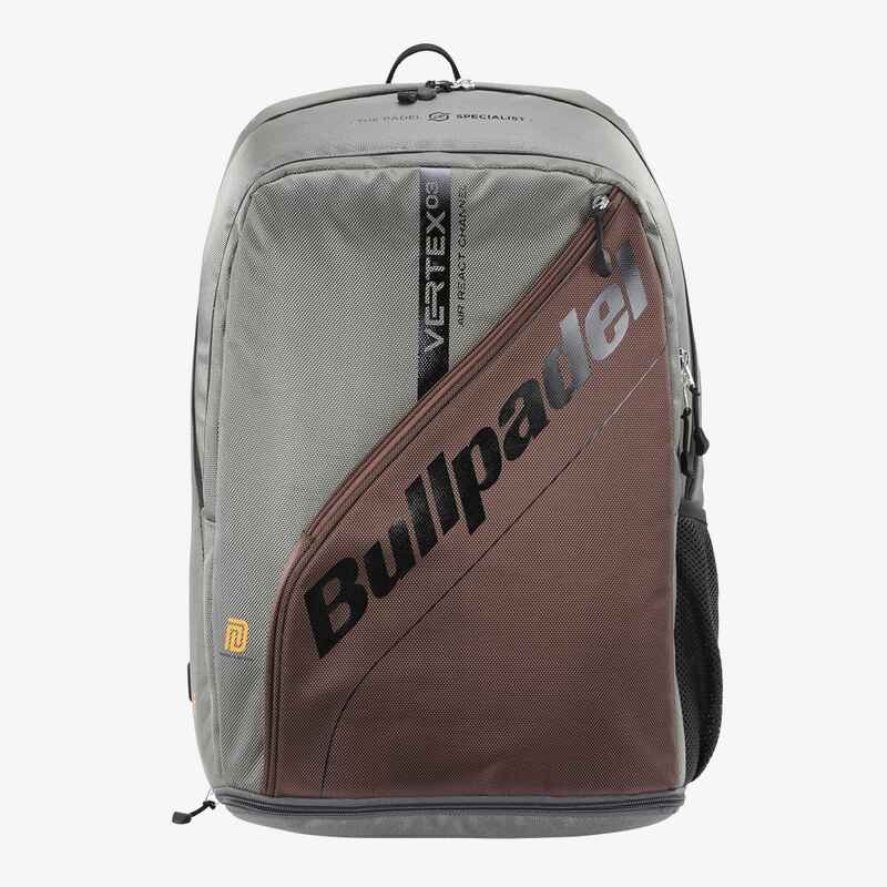 Padel Rucksack isoliert Bullpadel Vertex grau/braun Decathlon