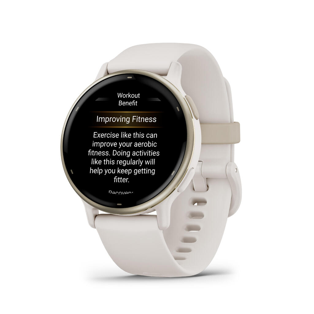 Pametni sat s GPS-om Vivoactive 5 zlatni i boja slonovače