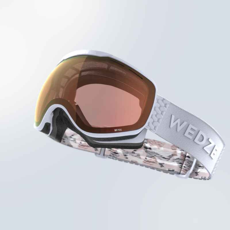 KIDS’ AND ADULTS’ BAD WEATHER SKIING GOGGLES - G 900 S1 - LIGHT PURPLE