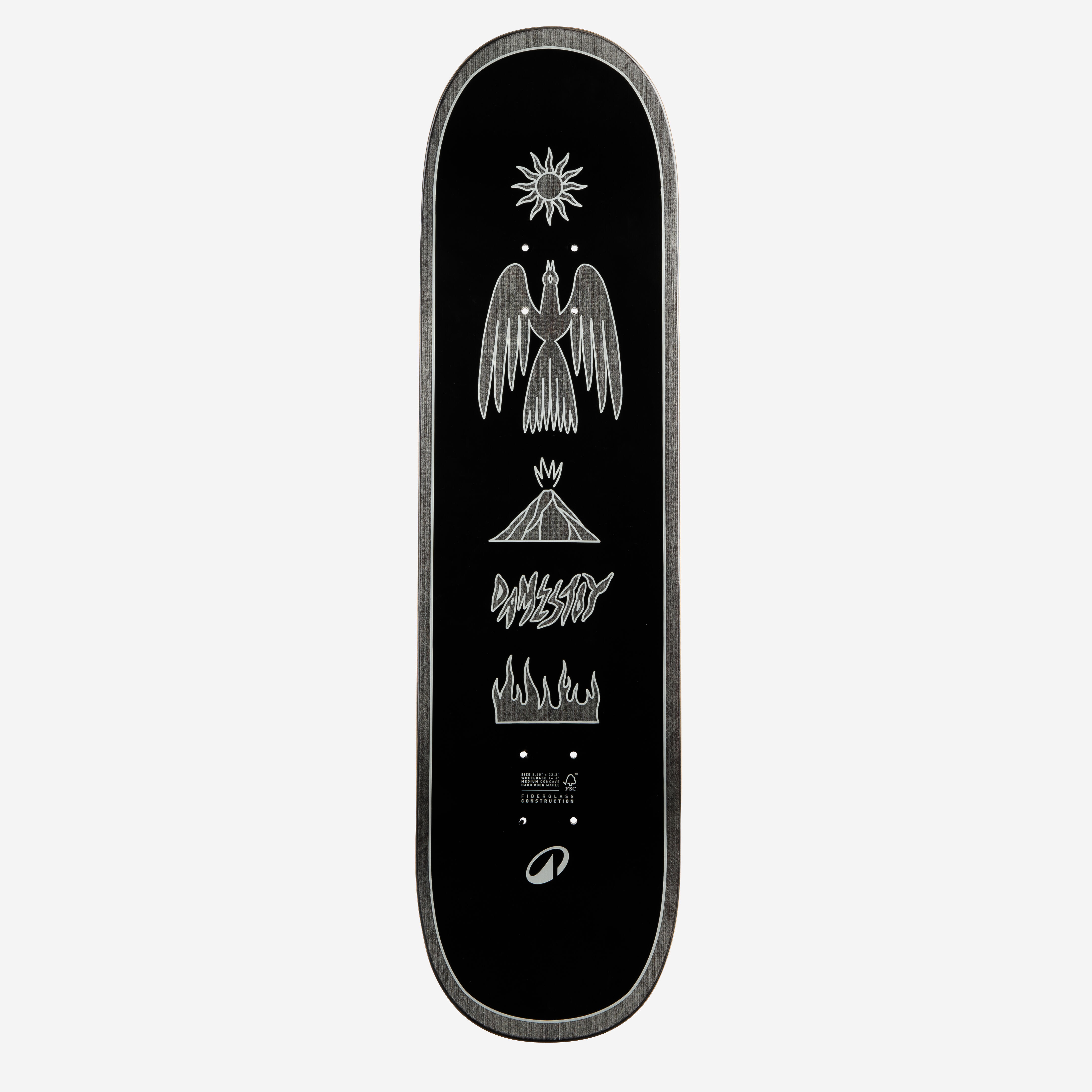 DECATHLON Kompozitová skateboardová doska DK900 FGC Pro Model Edouard Damestoy 8,75" 8,75" · záber 3
