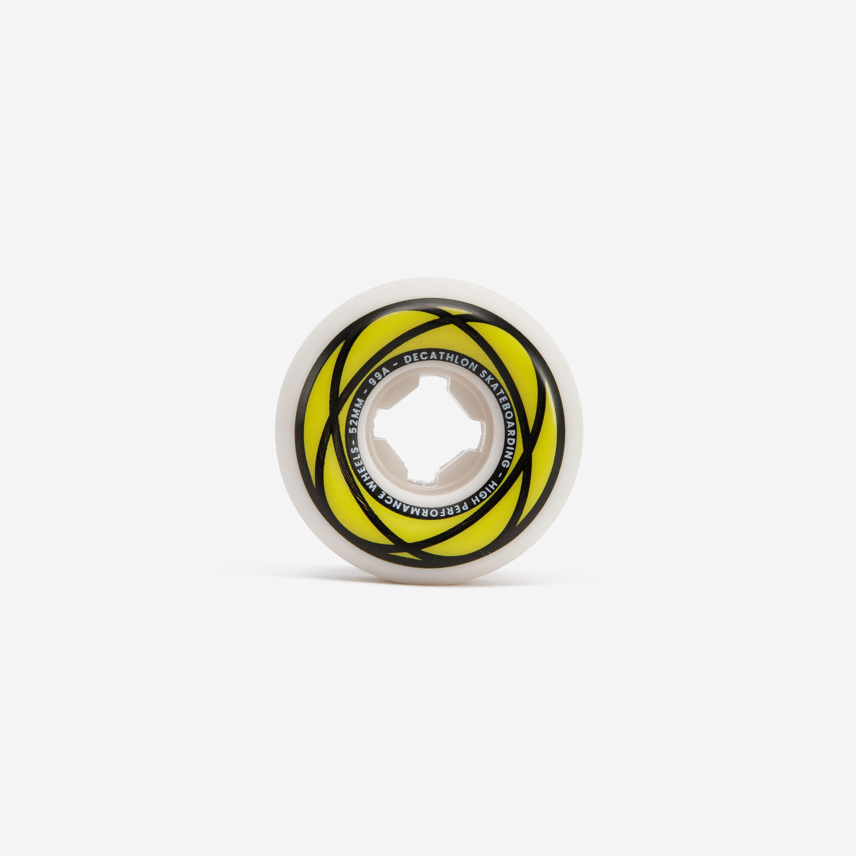 RODAS DE SKATE DE 52 MM FORMA CÓNICA COR MARFIM 99A (CONJUNTO DE 4). 2/6