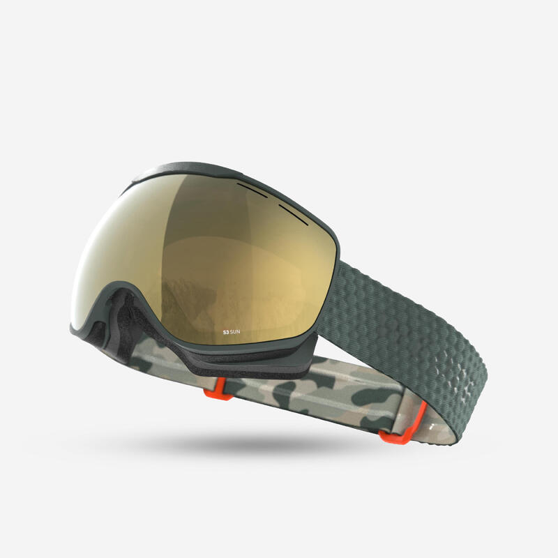 Ochelari schi și snowboard G 900 S3 2023 Vreme rea Camuflaj/Kaki Copii și Adulți