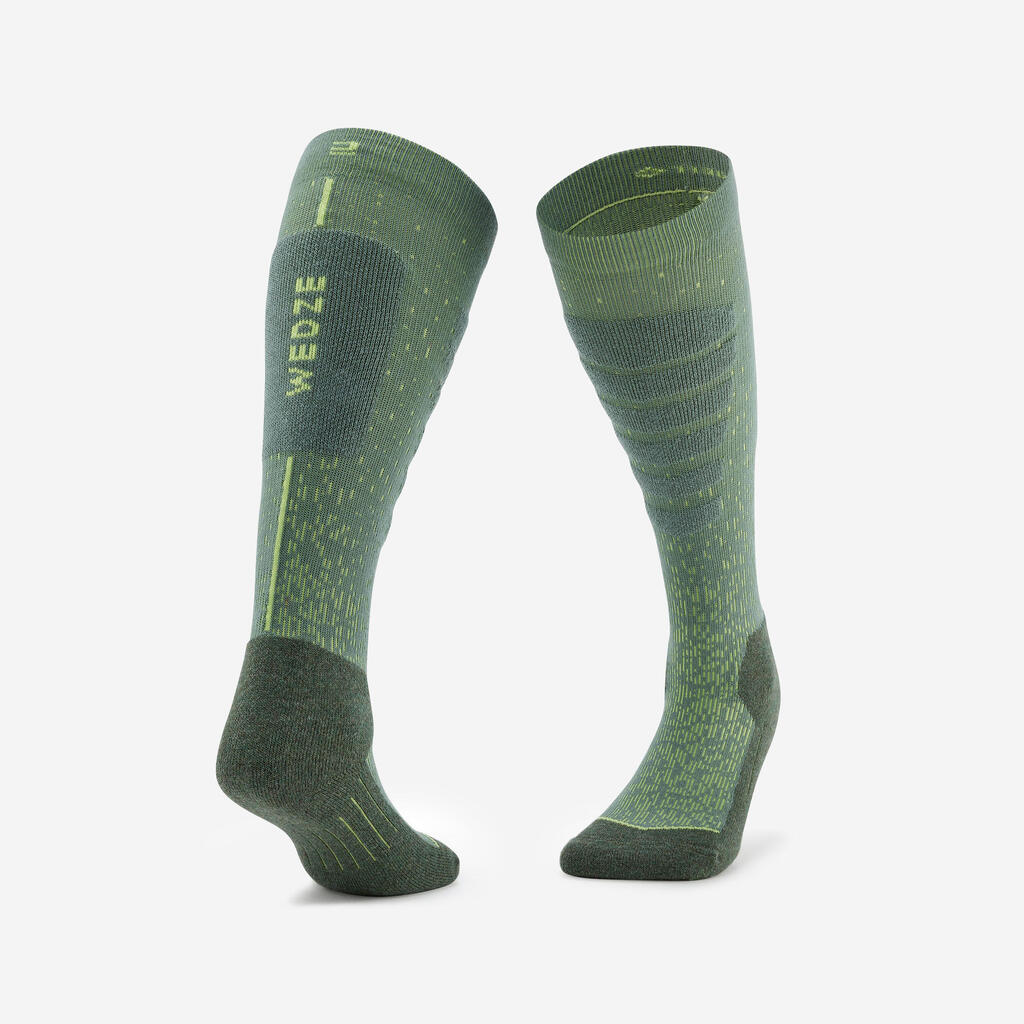 Skijaške čarape 100 JQT 23 zelene