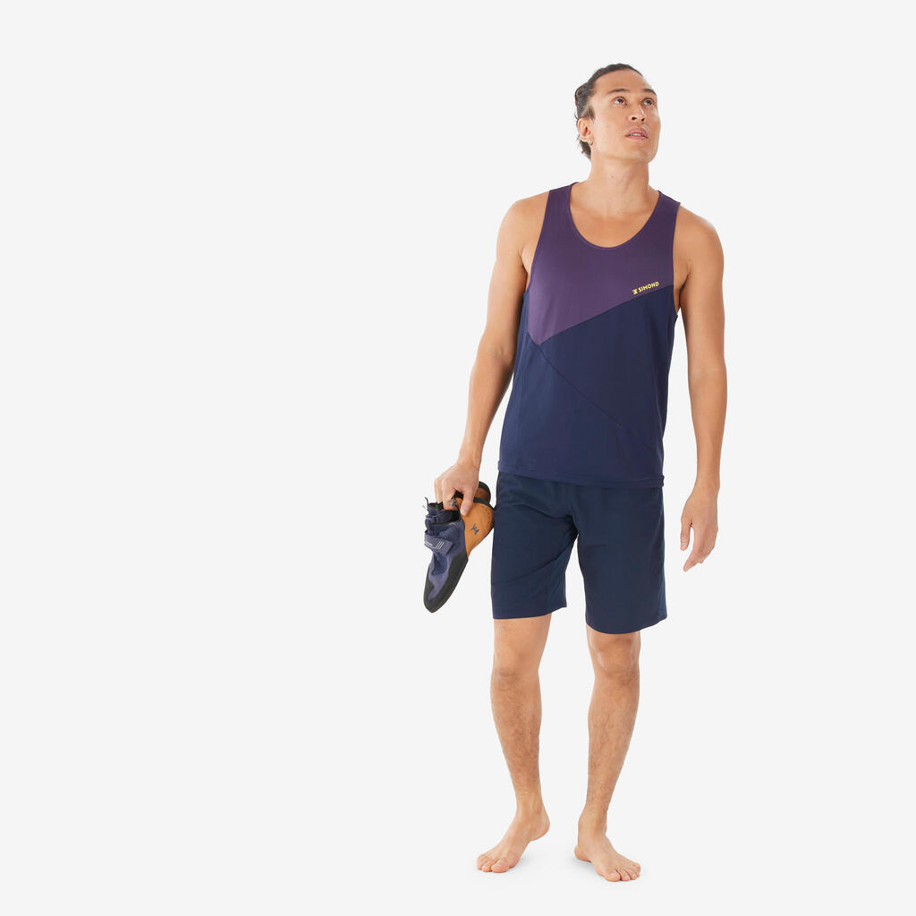 Kletter-Tanktop – Edge auberginefarben 