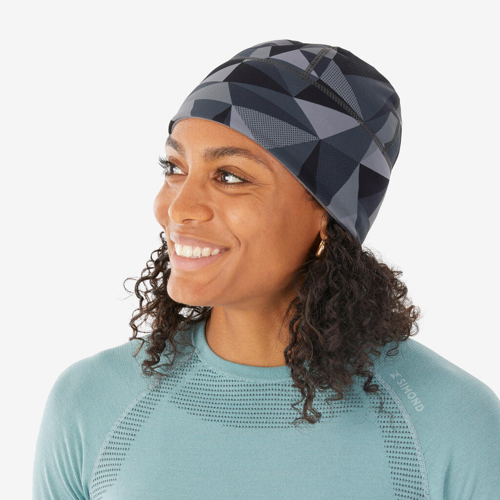 Ultralight warm mountaineering beanie, carbon camo