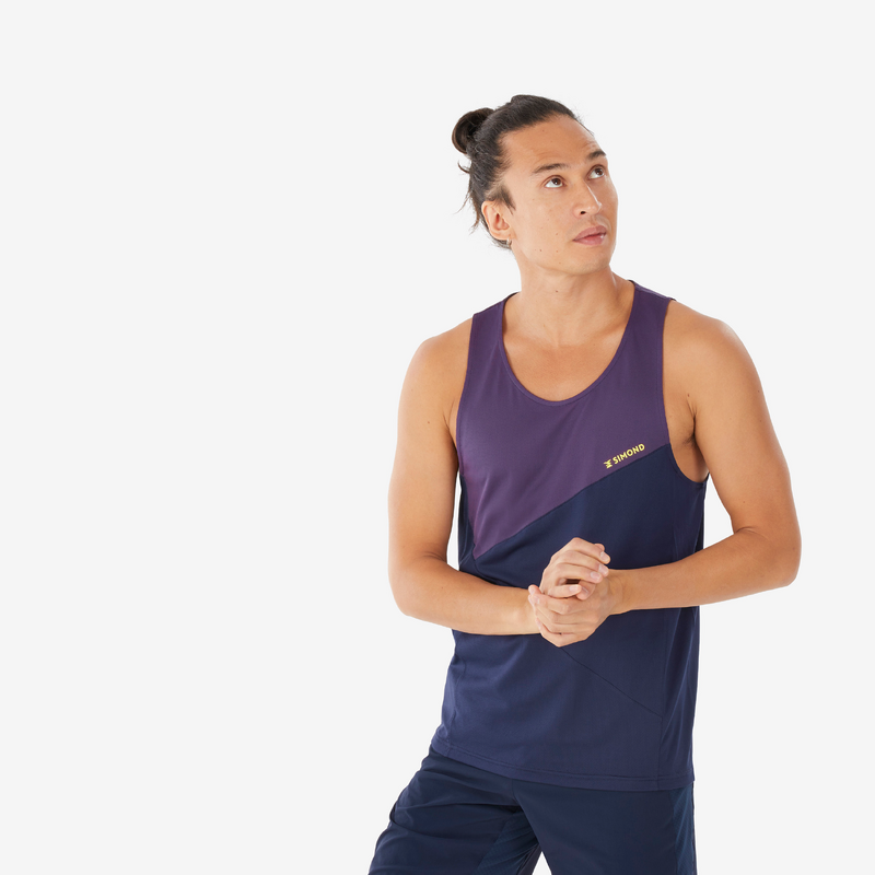 Debardeur d escalade EDGE aubergine pour les clubs et collectivites Decathlon Pro