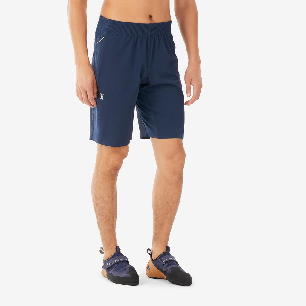 MEN’S INDOOR CLIMBING SHORTS EDGE - NAVY BLUE