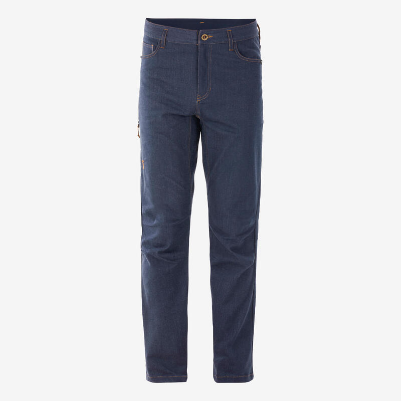 Jean résistant d'escalade VERTIKA Homme- Bleu marine