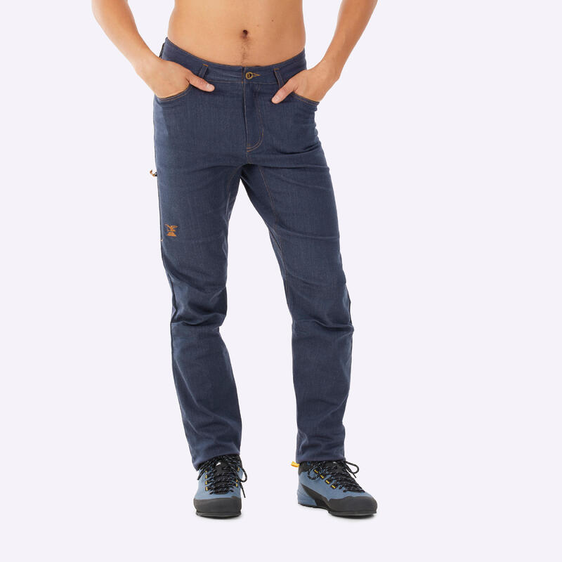 Jeans arrampicata uomo VERTIKA blu