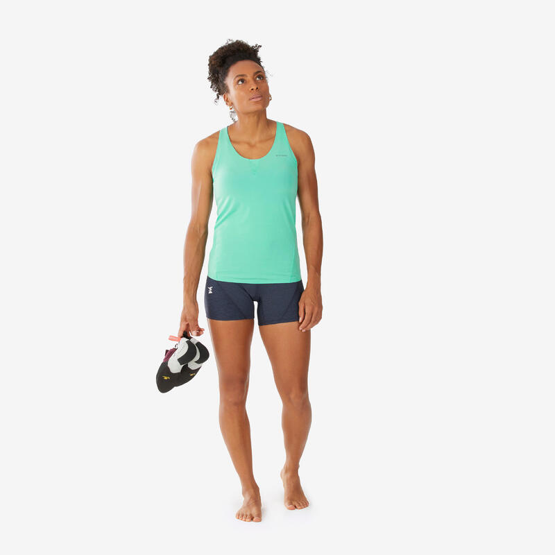 Débardeur d'escalade edge femme - vert menthe