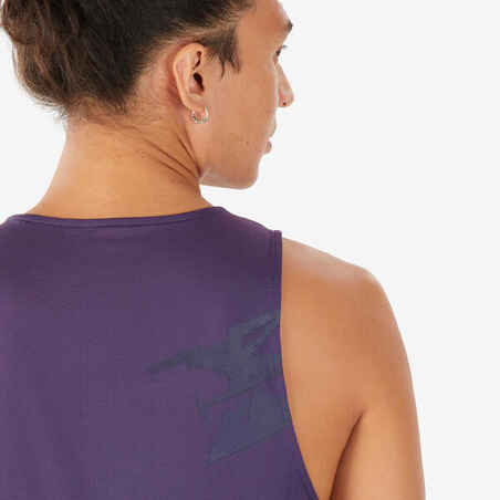 Vyriški berankoviai laipiojimo marškinėliai „Edge“, violetiniai
