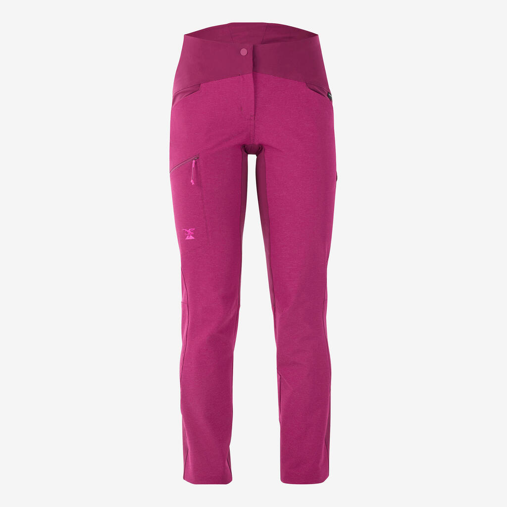 WOMEN'S CLIMBING PANTS STRETCH EDGE - BEETROOT