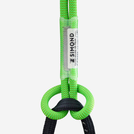 Double climbing and mountaineering lanyard