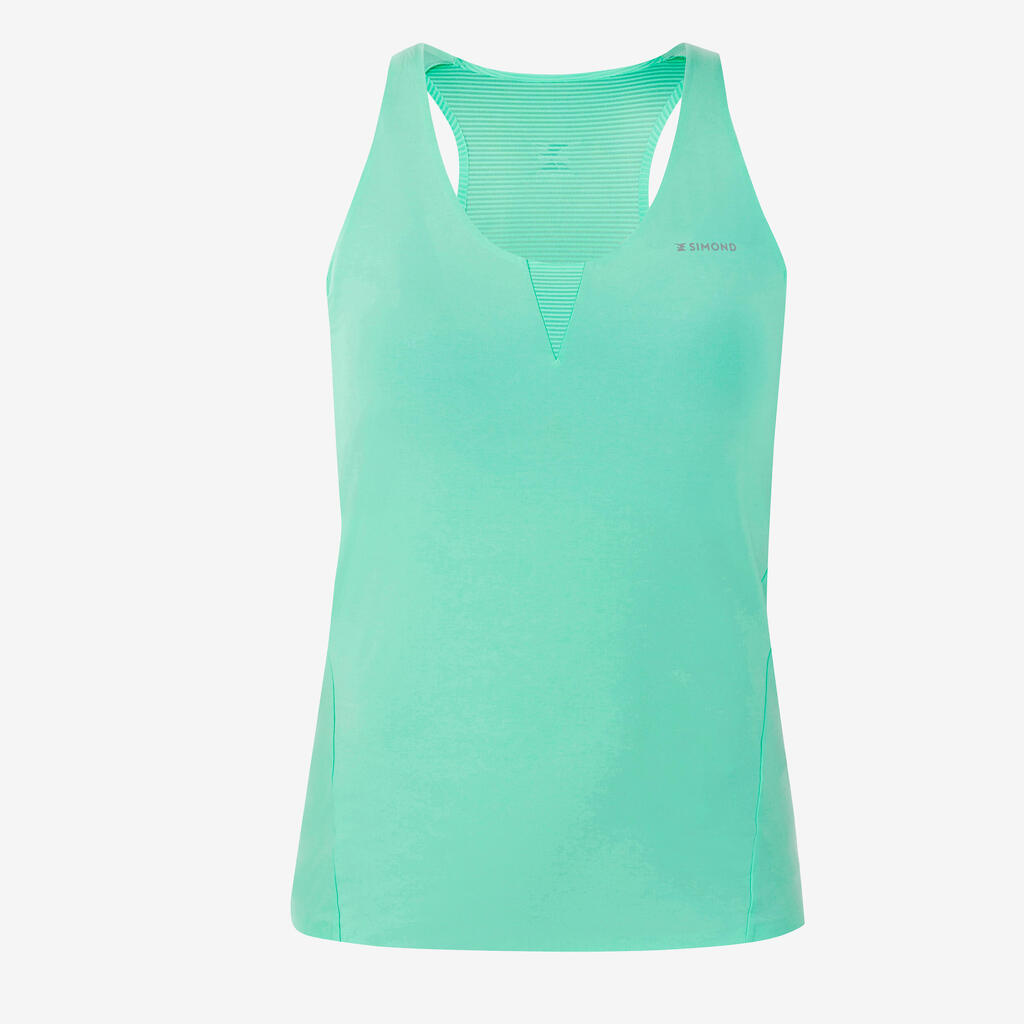 Sieviešu alpīnisma bezpiedurkņu krekls “Edge”, piparmētru zaļš