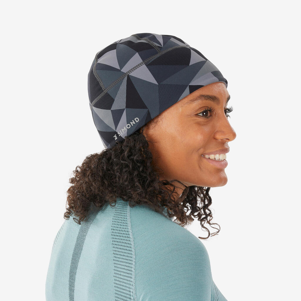 Ultralight warm mountaineering beanie, carbon camo