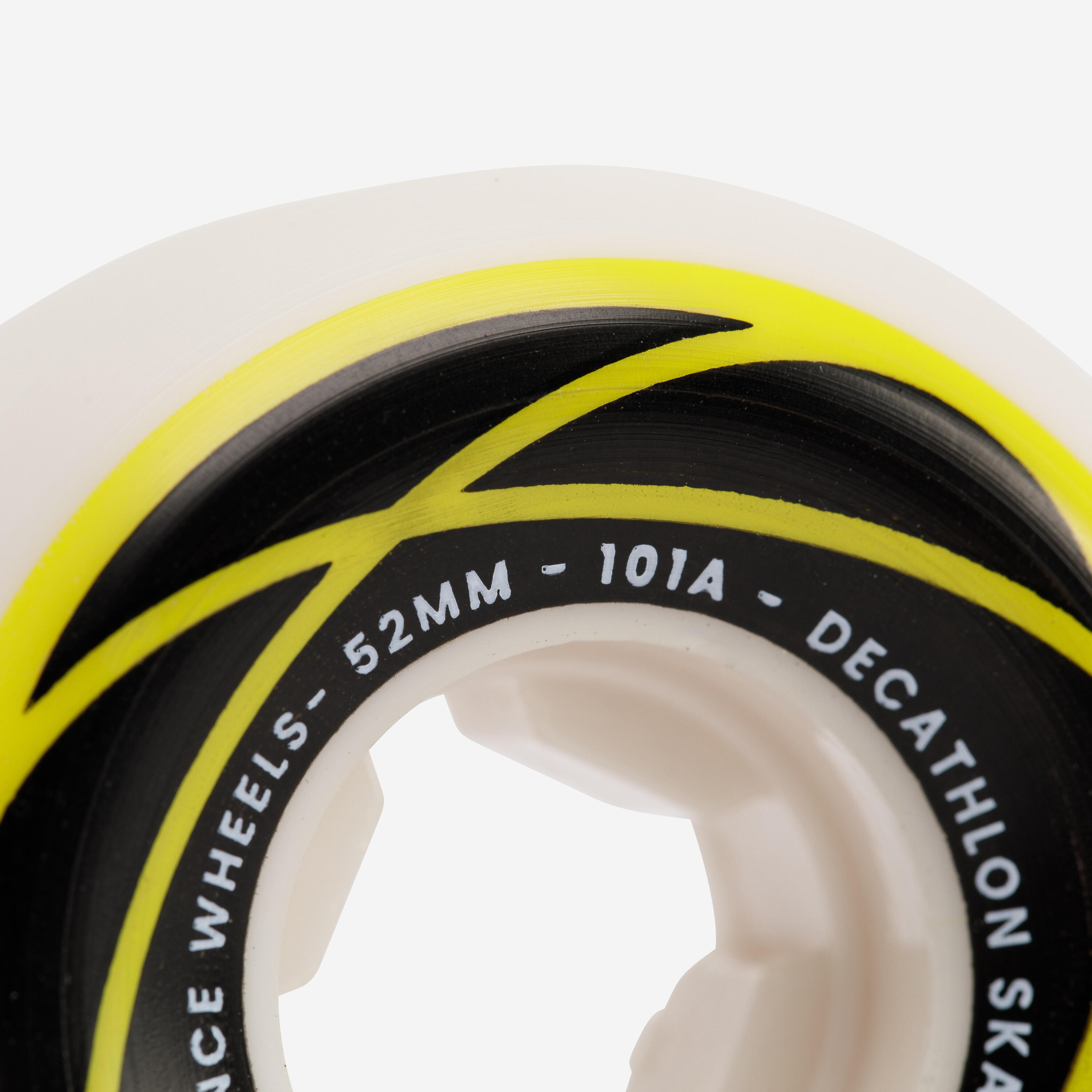 Pack of 4 Skateboard Wheels - WH500 Conical Shape, Size 52 mm, 101A. 5/6
