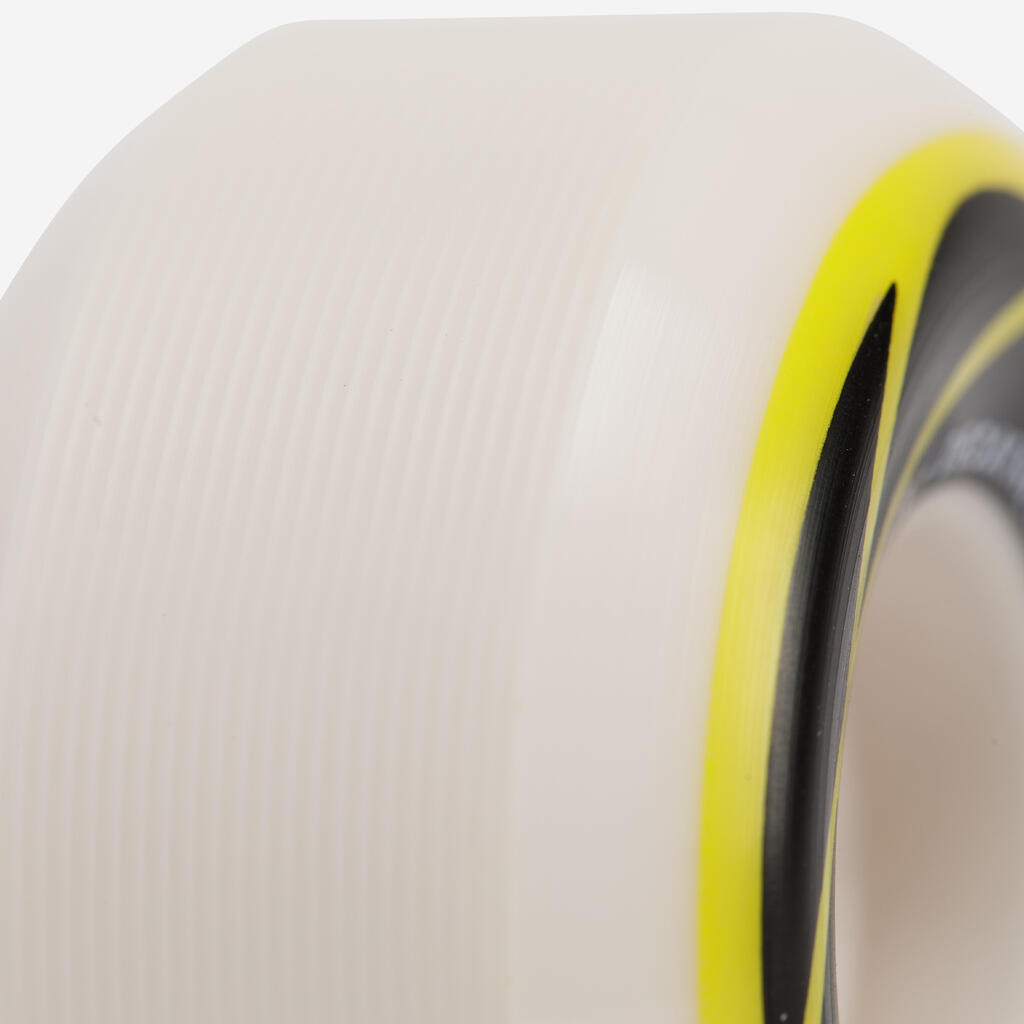 4 točka za skejtbord WH500 boje slonovače, konusnog oblika, vel. 54 mm, 101 A