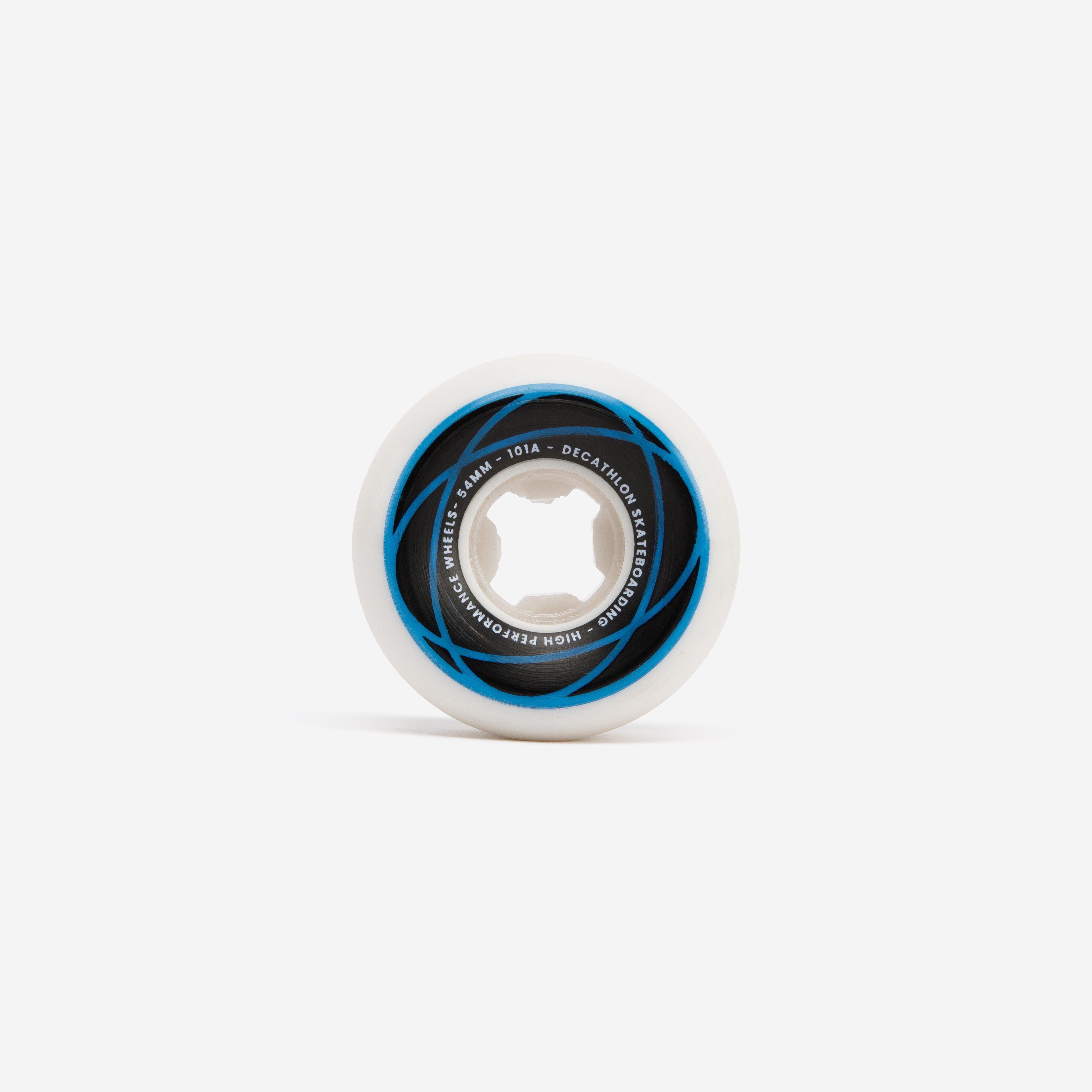 DECATHLON Súprava 4 WH500 koliesok na skateboard 56 mm 101A 4 ks kónické slonovinové 54 mm · záber 3