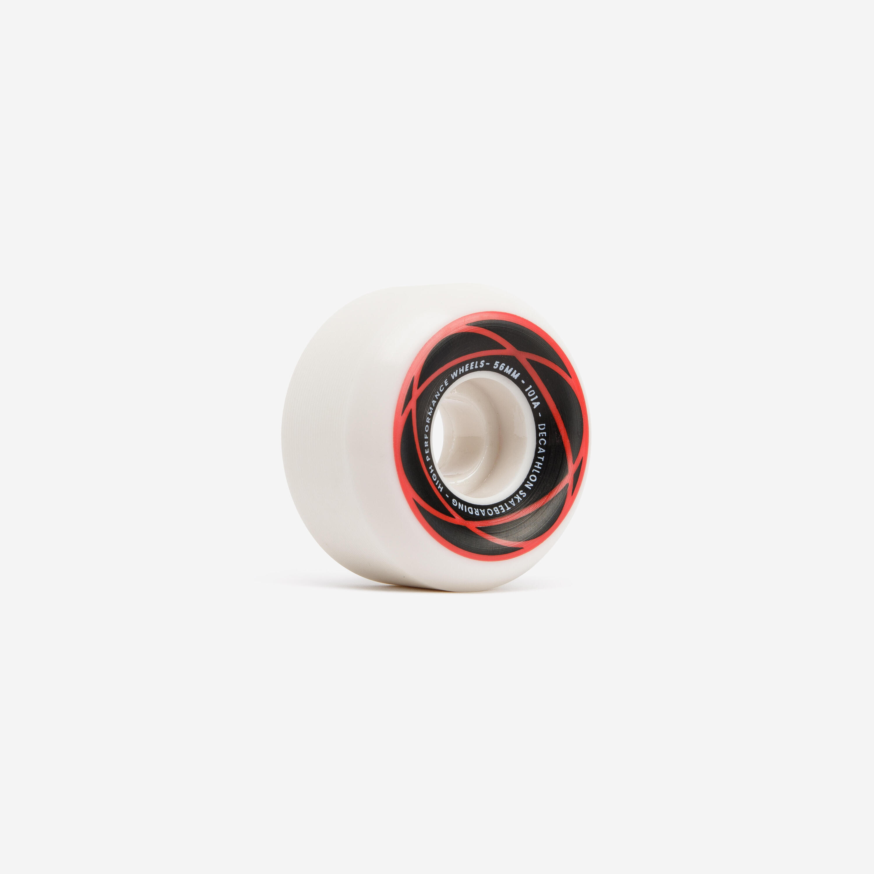 56 mm 101A Conical Skateboard Wheels WH500 4-Pack - Ivory 3/6