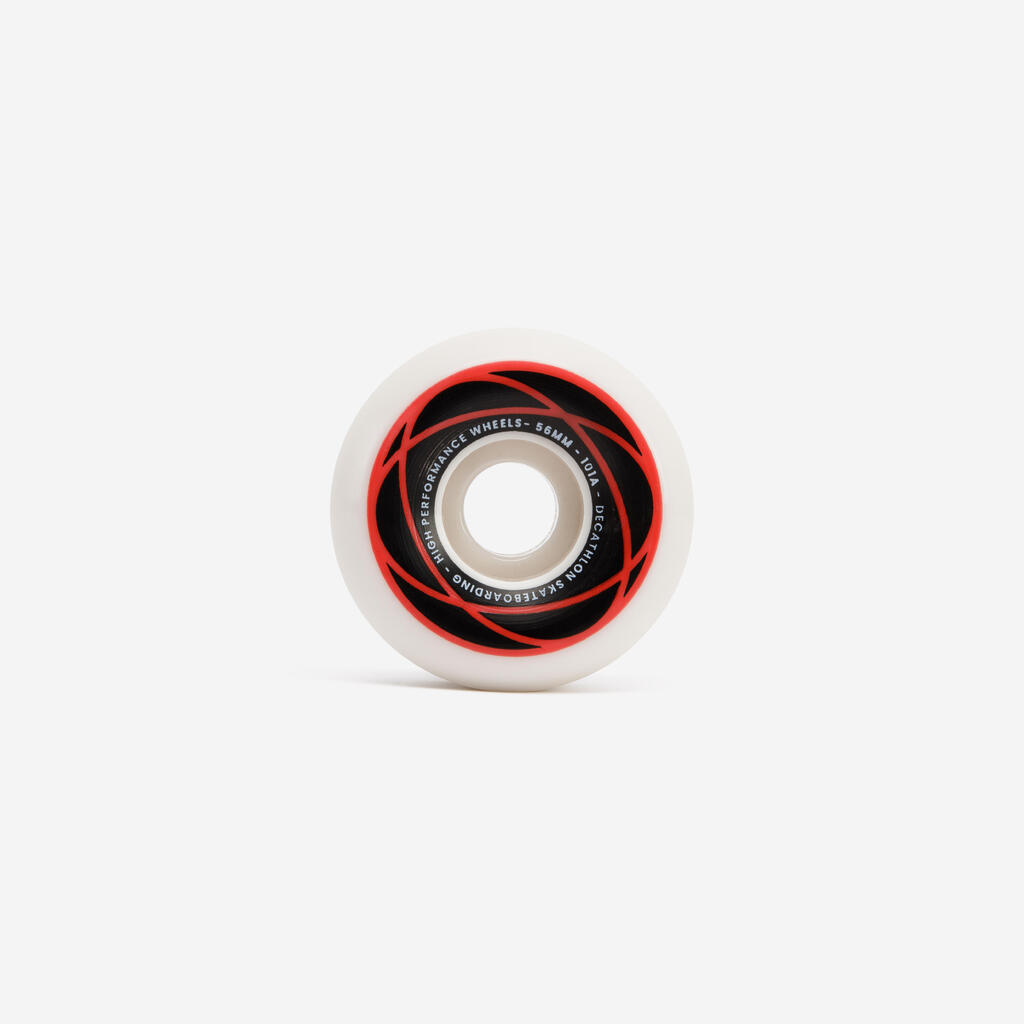 4 točka za skejtbord WH500 boje slonovače, konusnog oblika, vel. 54 mm, 101 A