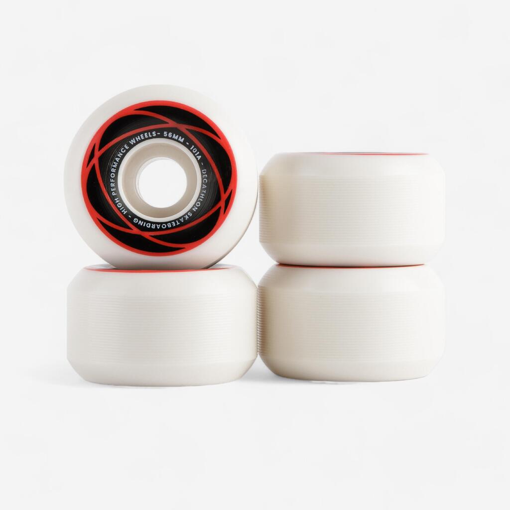 Beli točkovi za skejtbord WH500 (56 mm, 101 A, 4 komada)