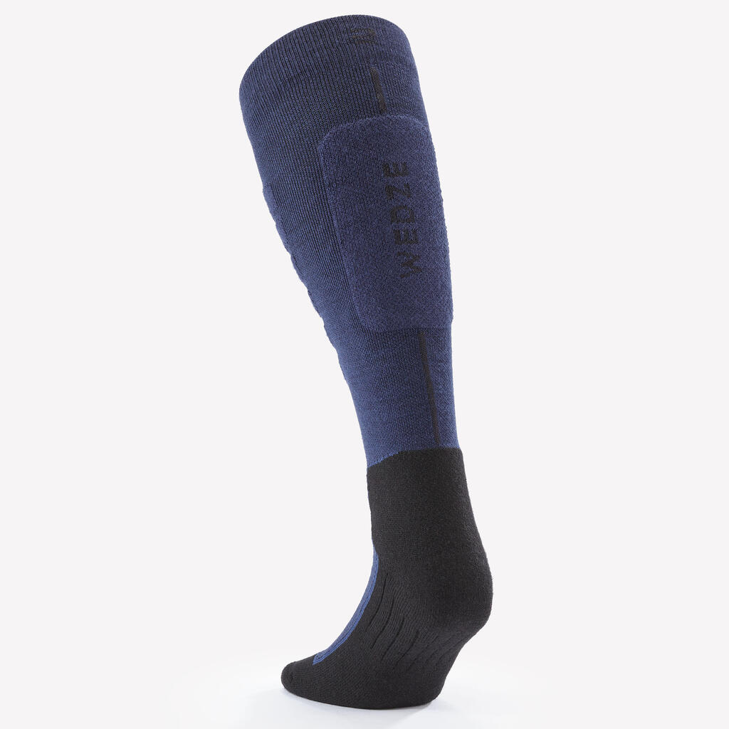 Lyžiarske ponožky 100 JQT čierno-biele