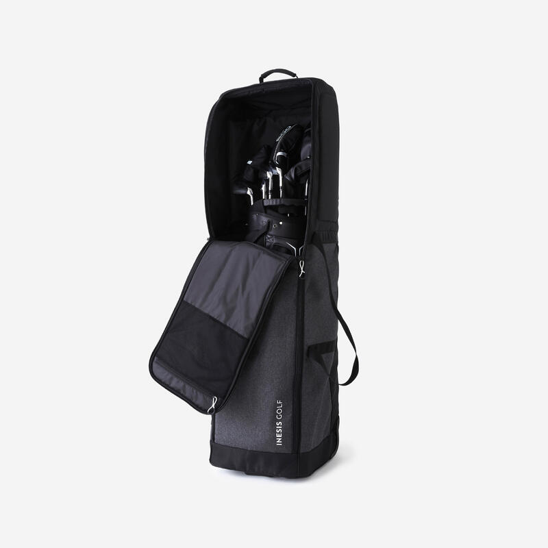 Golf Travelcover Reisetasche mit Rollen grau 