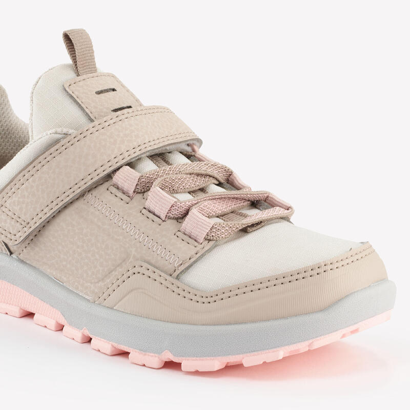 Chaussures de randonnée enfant avec scratch - NH500 LOW LIN/ROSE - 28 AU 34