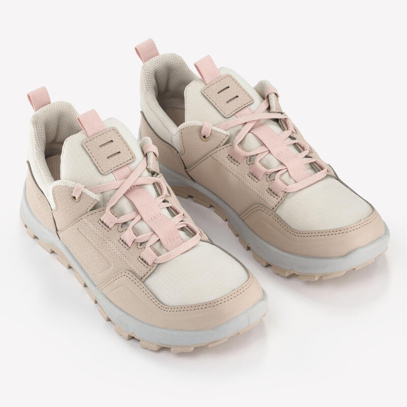 Chaussures de randonnée enfant basses avec lacet - NH500 LOW LIN/ROSE - 35 AU 38