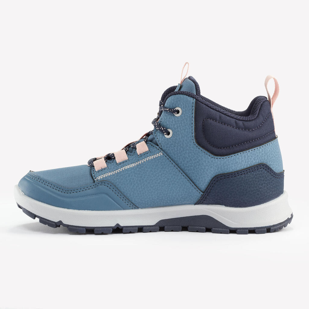 Wanderschuhe Kinder Grösse 35–38 halbhoch - NH500 blau