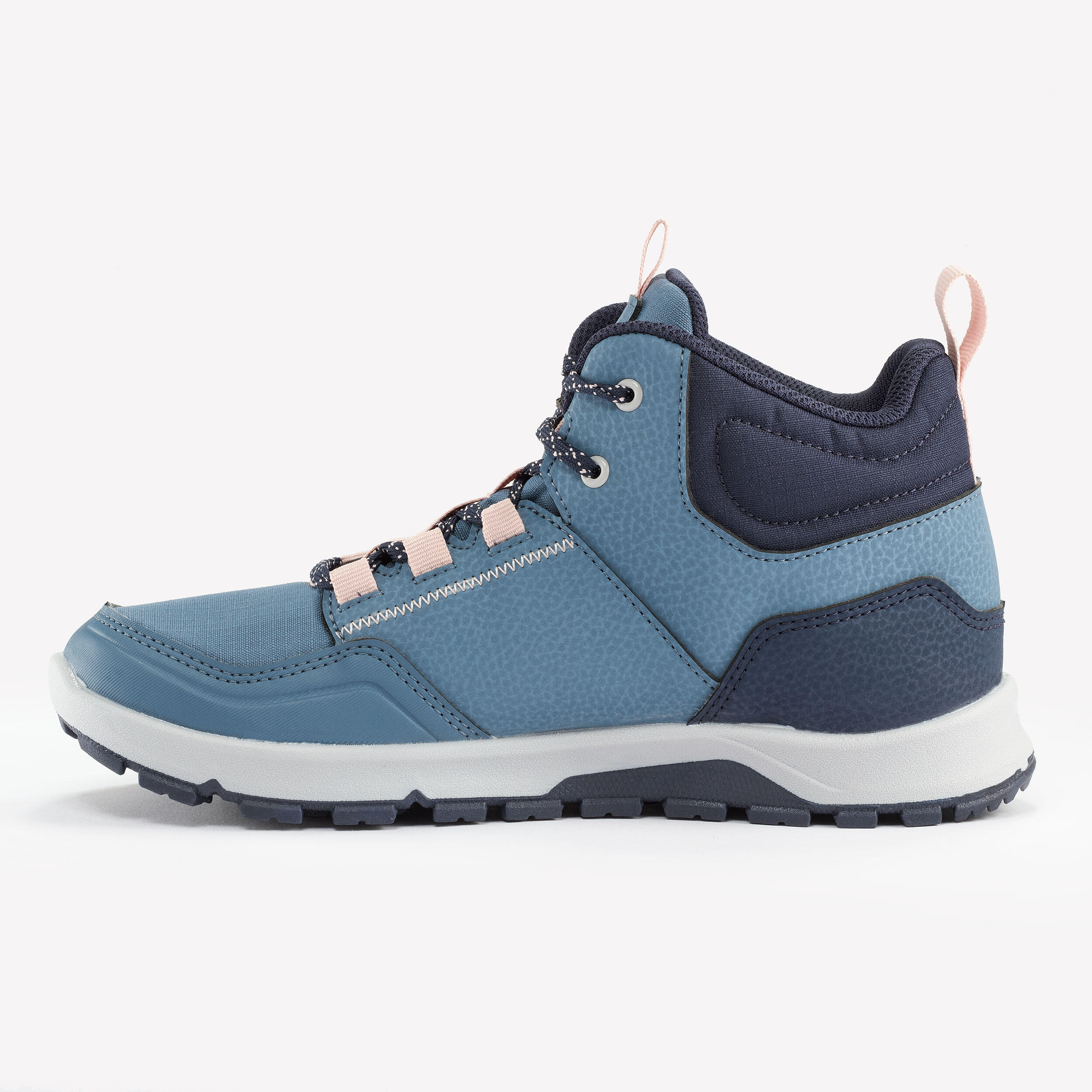Wandelschoenen voor kinderen NH500 mid blauw maat 35 tot 38 4/6
