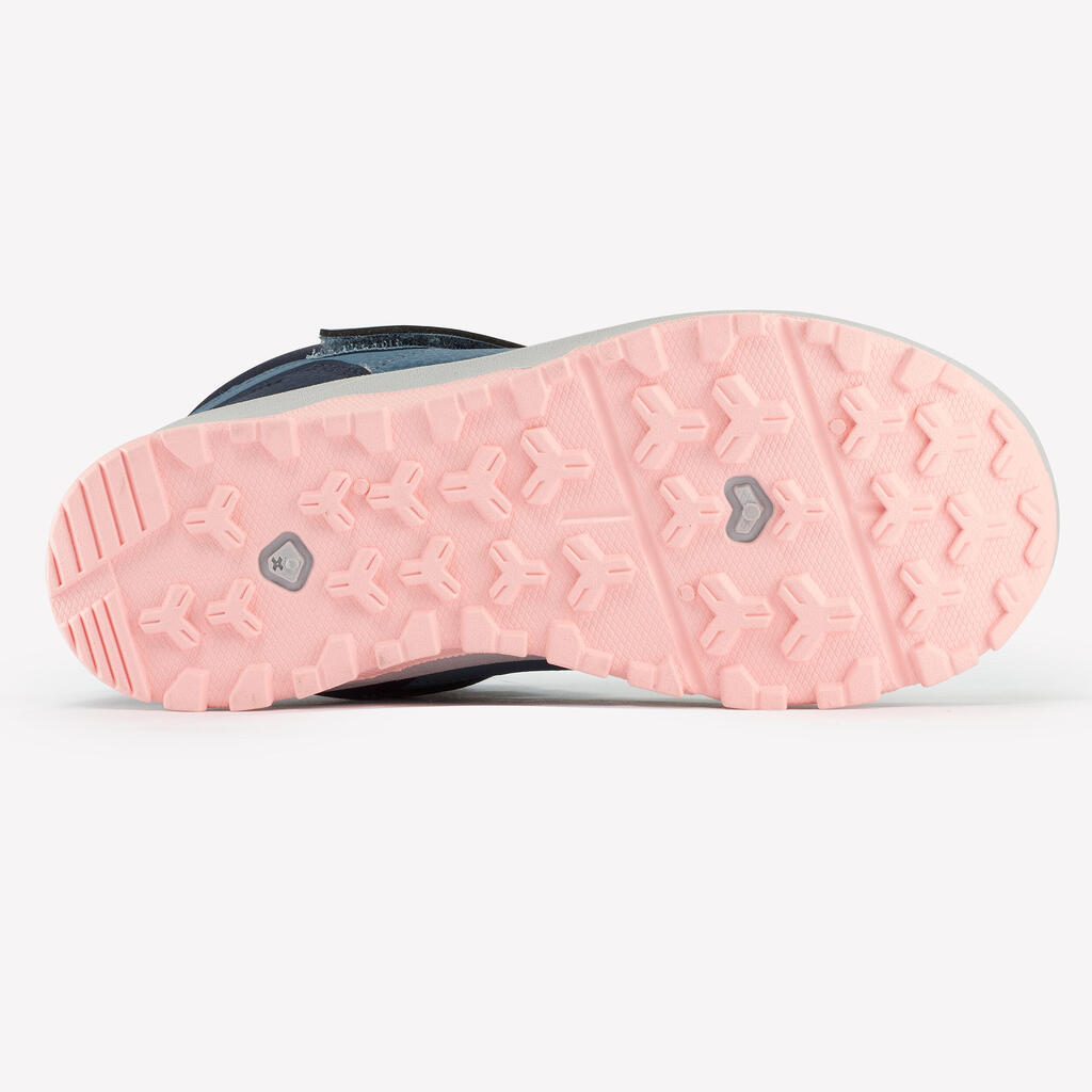 Chaussures de randonnée enfant avec scratch - NH500 MID BLEU - 28 AU 34