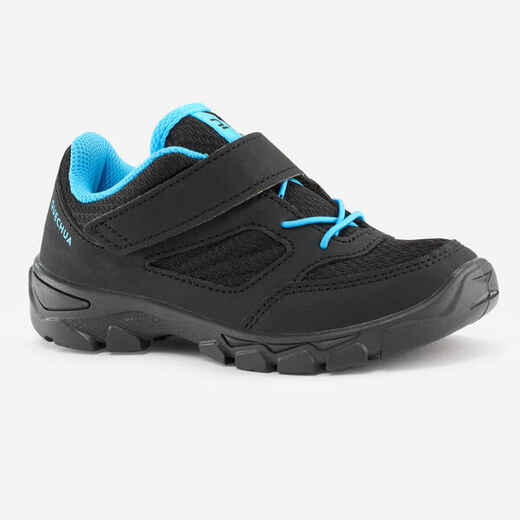 
      Kids' Velcro hiking shoes  NH100 black - 24 to 34 
  