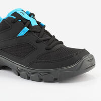 Chaussures de randonnée enfant avec lacets - NH100 noire - 35 AU 38