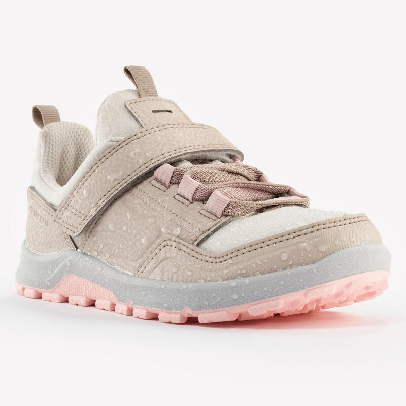 Chaussures de randonnée enfant avec scratch - NH500 LOW LIN/ROSE - 28 AU 34