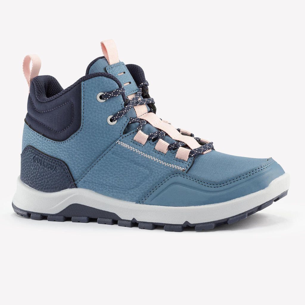 Kids’ Hiking Boots - NH500 MID - UK size 2.5 to 5 - Blue