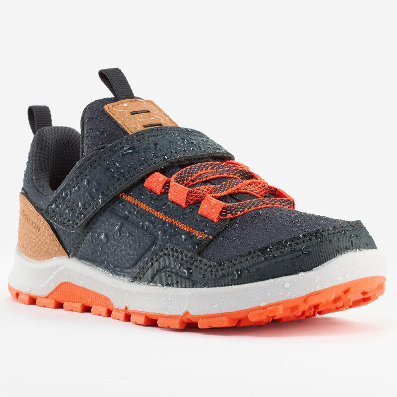 Chaussures de randonnée enfant avec scratch - NH500 LOW BLEU/ORANGE - 28 AU 34