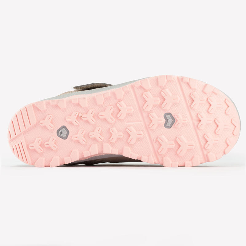 Chaussures de randonnée enfant avec scratch - NH500 LOW LIN/ROSE - 28 AU 34