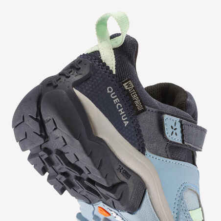 Children's Waterproof Hiking Boots - CROSSROCK light blue - 28–34